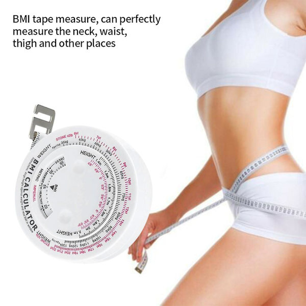 BMI-mittanauha - Kehon massaindeksi - Vetomitta - Pyöreä 150 cm