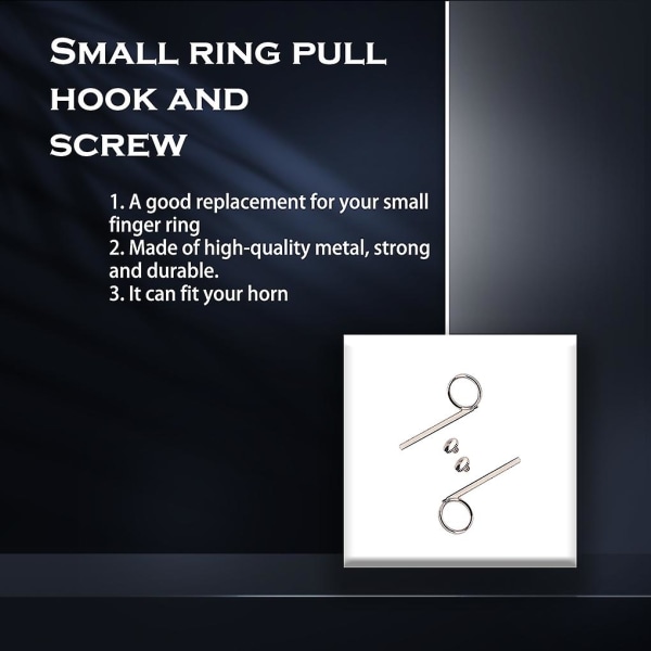 Trompet 3rd Valve Slide Finger Pull Ring Pulling Hook Musical