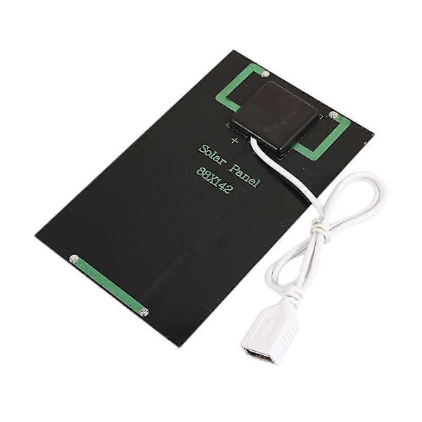 2W 5V 380MA USB Mini Solcellepanel Modul DIY Polysilisium Solcellelader for Telefon USB Vifte