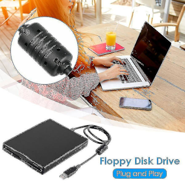 3,5 tommer USB mobil diskettedrev bærbar 1,44 MB ekstern diskette FDD--