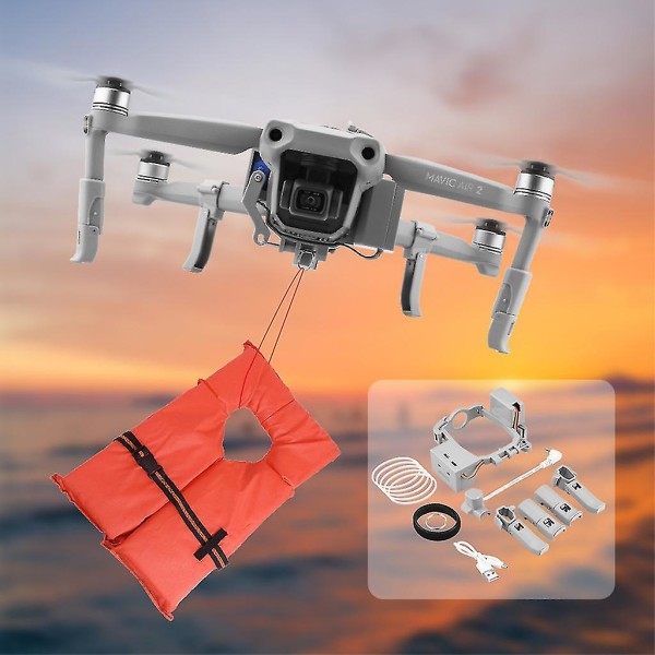 Airdrop-system til Dji- Mavic Air 2 Drone-enhed Dispenser Kaster Air Dropping Transport Gave