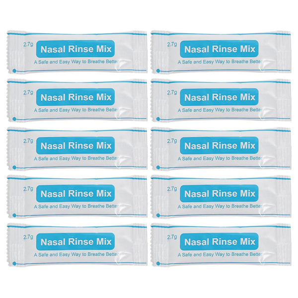 40 Förpackningar Nässaltpaket Nässkölj Mixpaket Nässkölj Salt Saltlösningspåse Bärbar Nässkölj Mix