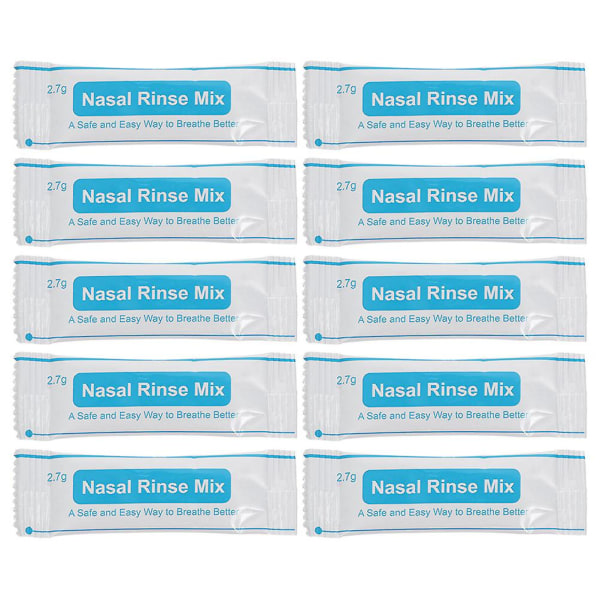 40 pakker nesesaltpakke neseskylleblandingspakke neseskyllesalt saltvannspakke bærbar neseskylleblanding