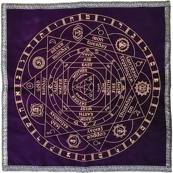 Magisk Tarot-dug, Læsning af Tarot-dug - Divination Tarot-dug Gobelin, Spirituelt Tarot-tilbehør til boligindretning