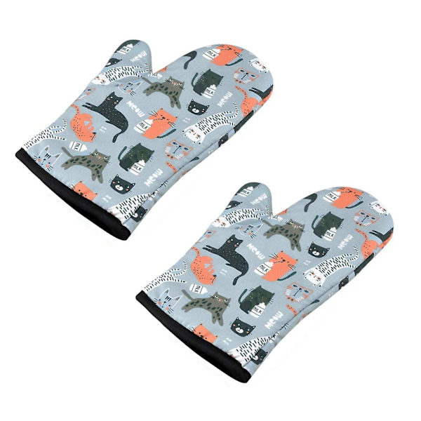 Ugnshandskar, grytlappar, ugnshandskar, värmebeständiga, 2-pack