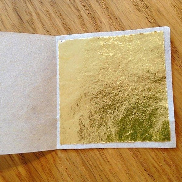 100 st/set 24k guldbladsark för konst hantverk design förgyllning inramning skrot RED