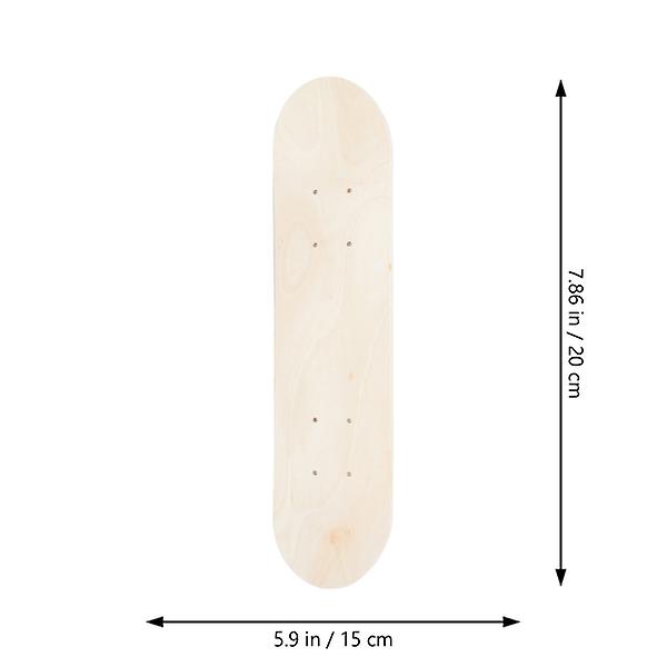 Obehandlad skateboarddeck i trä