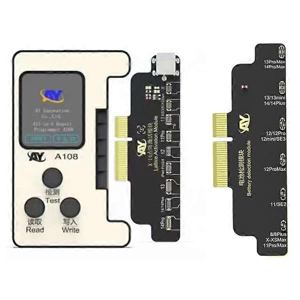 AY A108 Multifunksjonsreparasjonsprogrammerer Face ID Lattice Reparasjonsmodul med Batterireparasjonsmodul Kompatibel for iPhone