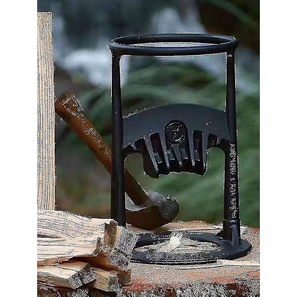 Log Splitter Heavy Duty Vedkløver Støbejern Manuel Protokoll Splitter Træ 19.2cm