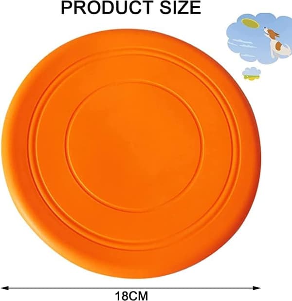 Hundefrisbee, gummifrisbee, hundefrisbee legetøj, kæledyrsfrisbee, D