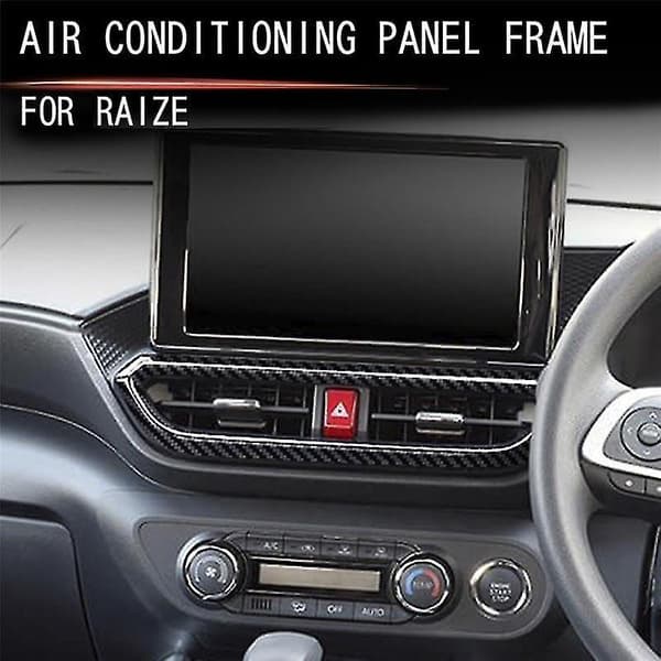 Karbonfiber Bil Interiør Dashbord Midtkonsoll Vent A/c