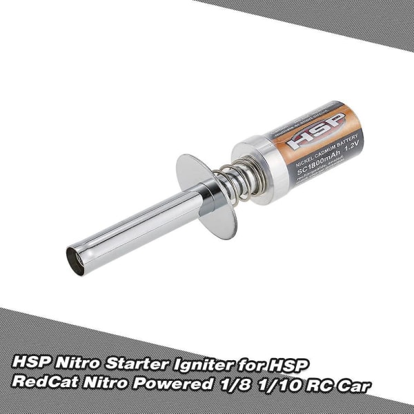 HSP Nitro Starter Kit Glow Plug Igniter for Nitro Powered 1:8 1:10 RC Car