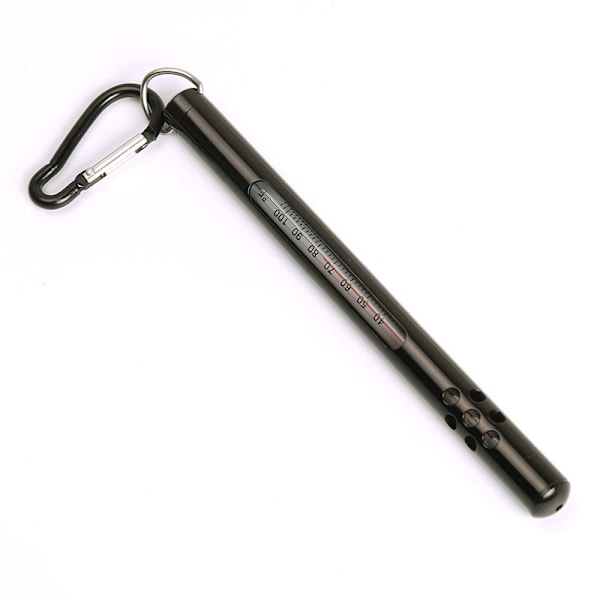 Fisketethermometer til Fluestangstilbehør Karpefiskeri Basfiskeri Havfiskeri (Sort)