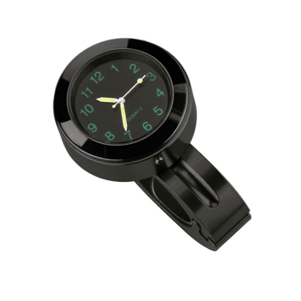 Motorsykkelklokke, 7/8'' Universal Vanntett Aluminium Legering Styre Quartz Klokke med Nattsynsfunksjon Passer for Motorsykler Scootere Sykler