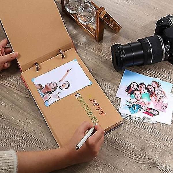 Vores Eventyr Bog Scrapbog Fotoalbum Diy Memory Scrapbog Hard Cover