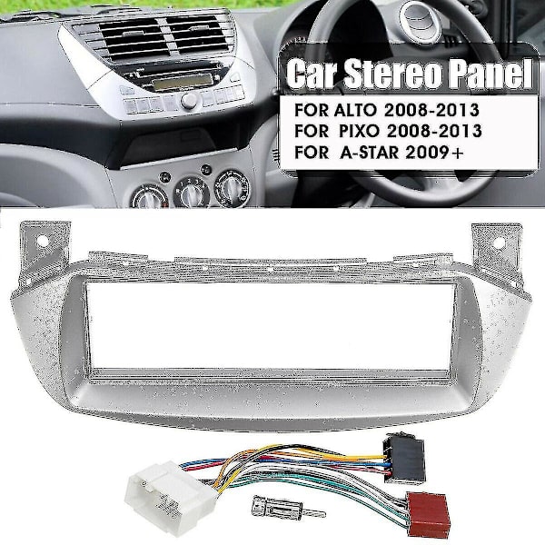 Bilstereo Radio Fascia Iso Antenne Monteringssett For Alto Pixo 2009- 14