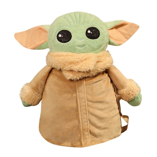 Den Mandalorian Baby Yoda fyllda plyschryggsäcken Söt mjuk F