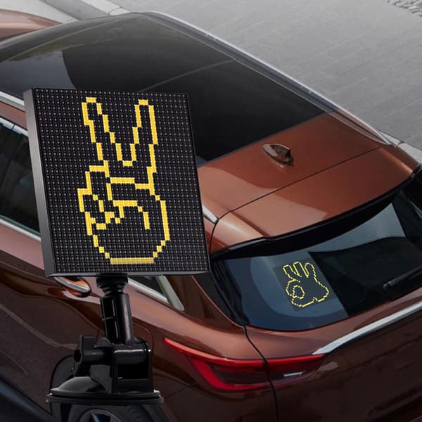 Bil DIY Finger Light Gesture Light Bil APP Multifunksjonell Tilpasset Animasjon Bak Stopplys 241743