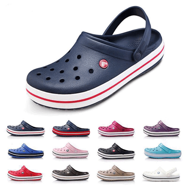 Tykke såle strandsko sandaler sklisikre hullsko for menn og kvinner 2.5 generation rose red 44