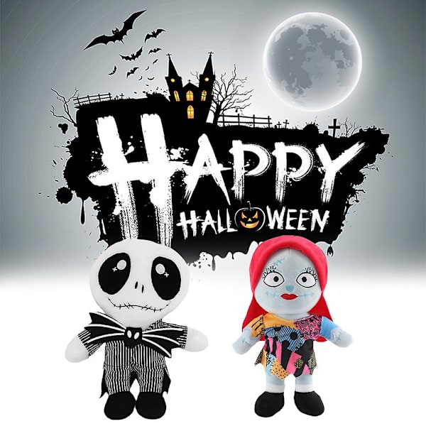 Nightmare Before Christmas Jack Sally Plyschdocka Leksak The Nightmare Before Christmas Samling Leksak För Barn