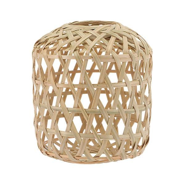 Rustik lampskärm i bambu, hängande lampskärmar, lampskärm