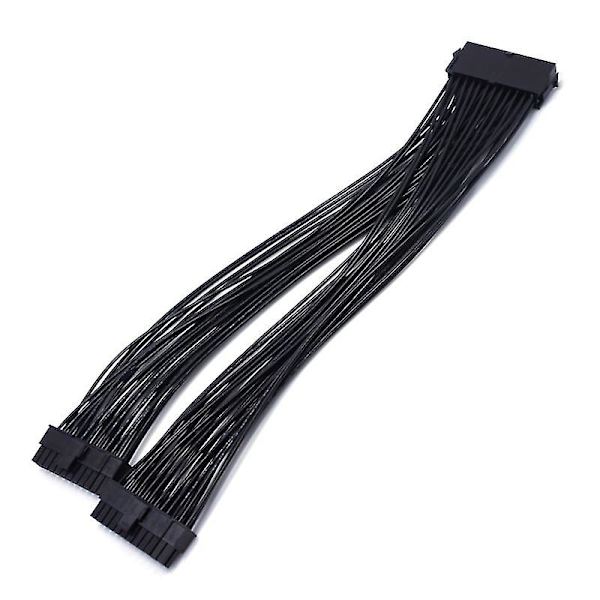 24-polig ATX 1 till 2 strömförsörjningsförlängningskabel 24p Psu strömportmultiplikator 24p