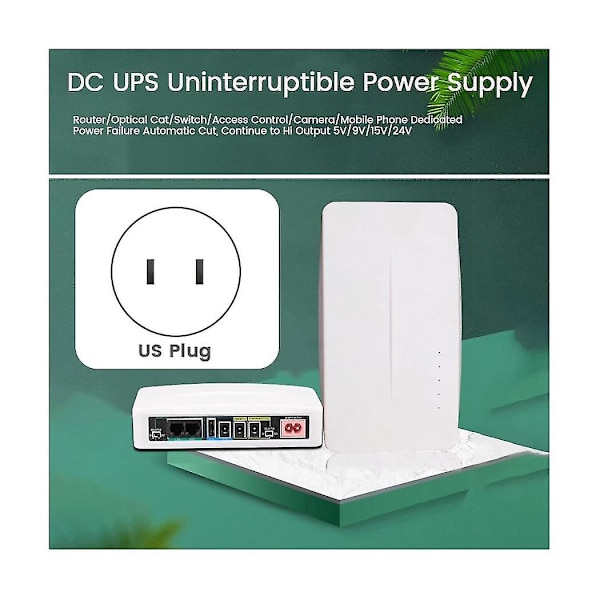 5v 9v 12v 24v Avbrottsfri strömförsörjning Mini Ups Poe 11000mah Batteribackup för Wifi Router Cct