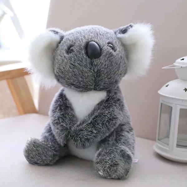 Pehmoinen koala-pehmolelu, söpö ja pehmeä, simuloitu koala-pehmolelu, täytetty koala lapsille, lahja Grey L