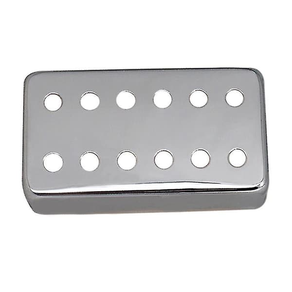 Mässing Gitarr Enstaka Pickup-skydd 50+52mm För Lp Elektrisk Gitarr Tillbehör Silver