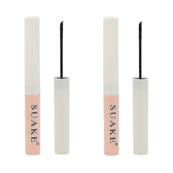 1-3X Suake Mascara Øjenvipper Forlængende Sort Vippeforlænger Øjenvippebørste Vandfast Brown 2PCS