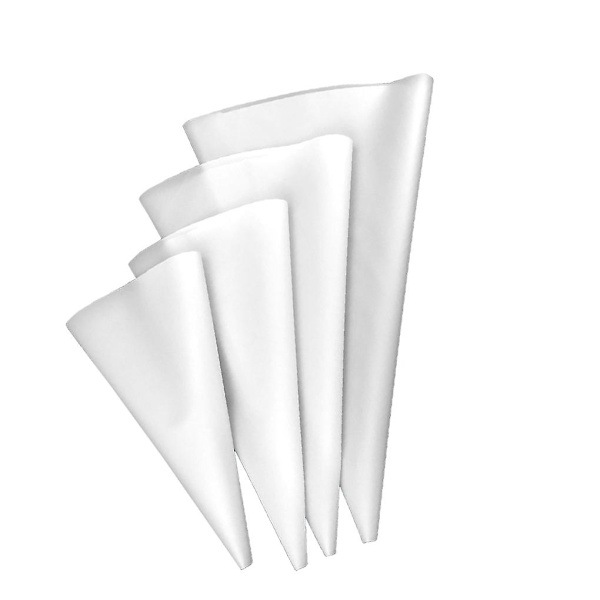 4 stk. 4 Størrelser Kake Pastry Piping Bag Eva Gjenbrukbar Cupcake Cookie