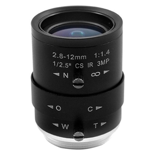 3mp Hd Cctv-kamerobjektiv 2.8-12mm Varifokal Manuell Zoomfokus