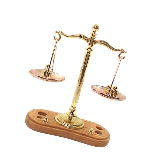 Miniforce Toys Mini Balance Scale Pretend Play Huonekalut Home Balance Justice Law Scale