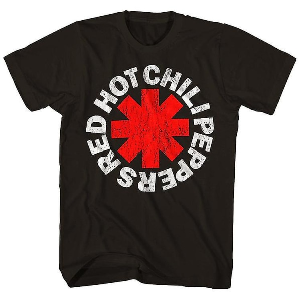 Høj kvalitet Rød Hot Chili Peppers Logo T-shirt til voksne mænd black 3xl