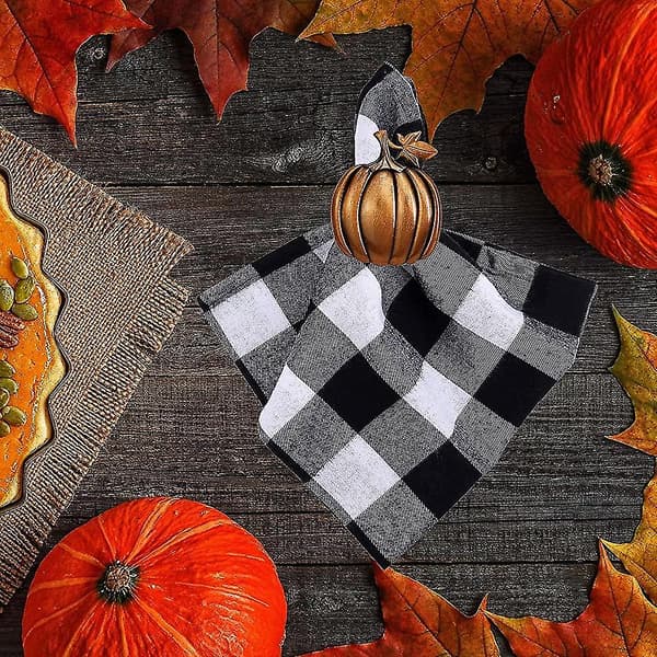 Servettringar, Halloween-servettringar, Rustika skördepumpa-servettringar, Legering