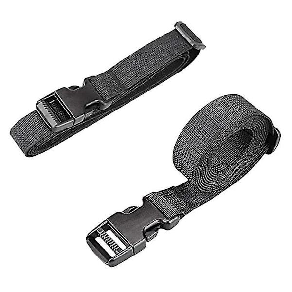 25mm Pikakiinnityshihna Kiristyshihna 4 Kpl Muoviset Räikkähihnat Kiristyshihna Matkatavaroiden Kiinnitykseen (188cm Musta - 25mm) Shibaod