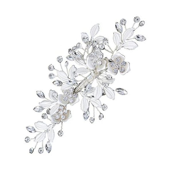 Legering Löv Blomma Del Bröllop Brudklänning