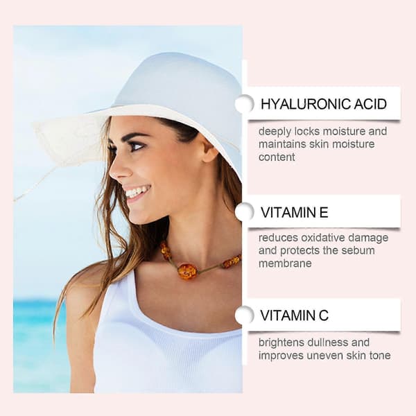 SPF42 Shimmer Solcreme til Ansigt Krop Bredspektret Solbeskyttelse Kropsglød Langvarig Beskyttelse Solcreme