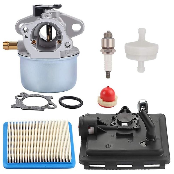 799868 Forgasser med 496116 795259 Luftfilterbase Kompatibel med 124l02 124t02 124t05 124t07 En