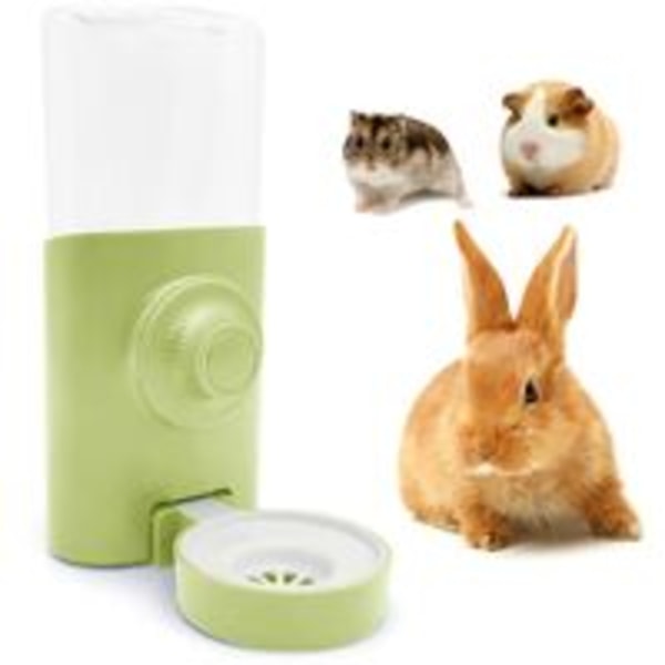 Rabbit Water Dispenser, 600ML Hanging Rabbit Drinker Automatic Guinea Pig Feeding Bottle Anti-Drip Hamster Feeding Bottle for Rabbit Chinchilla Guinea