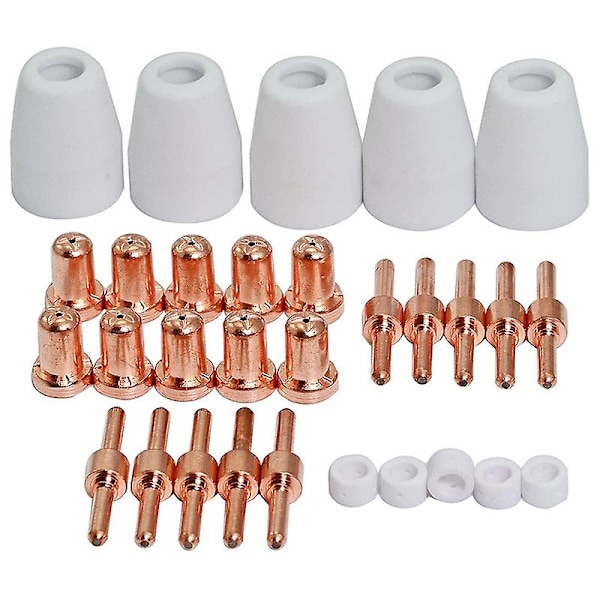 For Pt-31 Lg-40 Plasma Cutter Cutting Torch Consumables Kit Extended 30pcs