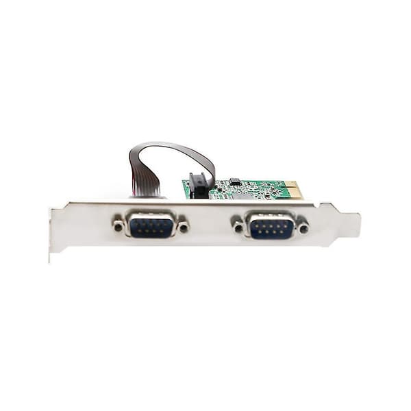 PCIe til to serielle porte RS232 interface industrielt computerudvidelseskort