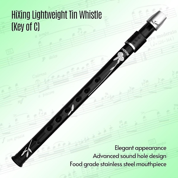 Lätt irländsk visselpipa tenn visselpipa flöjt inspelare instrument för barn vuxna studenter nybörjare sopran inspelare irländsk & internationell vindinstrument