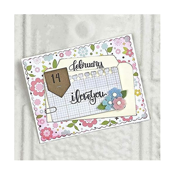 3-pack DIY Eming Skärformar 3D Schablonmall Metall Skärformar för Scrapbooking