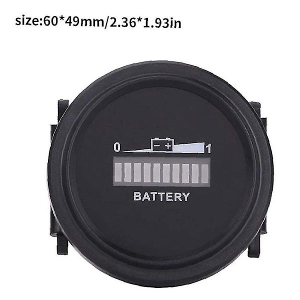 12v/24v/36v/48v/72v LED digitalt batteriindikator vanntett målermåler batteriindikator for Go-