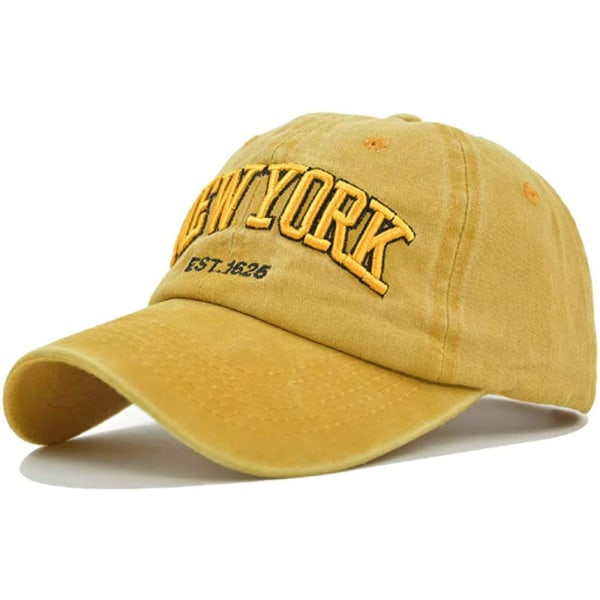 Kvindernes Baseball Cap Retro Baseball Cap Bomuld Trucker Spænde Tilbage Dad Cap Justerbar Udendørs Sports Cap (Blå) navy blue
