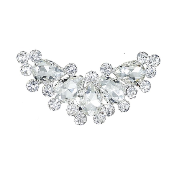 1 par Elegant Design Rhinestone Shoe Clip Bride Bryllupsfest Crystal