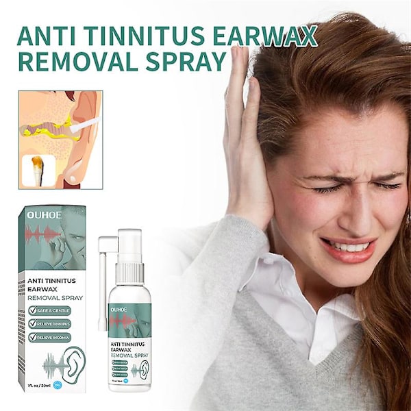 Tinnitus Relief Spray - Öronringning Relief Hörselskydd -30 Ml