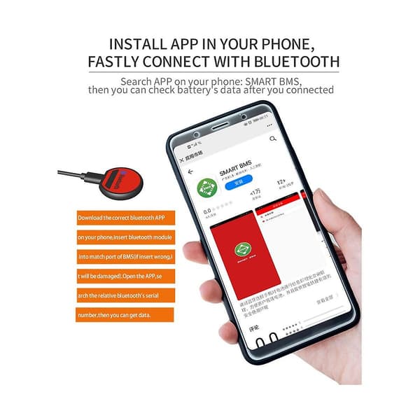 USB-UART Kommunikationsprotokol til PC til LiFePO4 - LTO Batteri 4S til 32S Smart UART Kabel