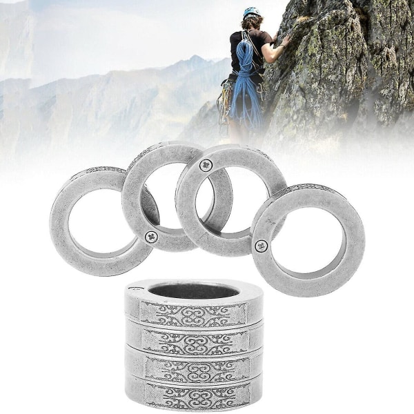 Emergency Self-Defense Ring Rescue Survival Window Fashion Breaker Smycken Round silver